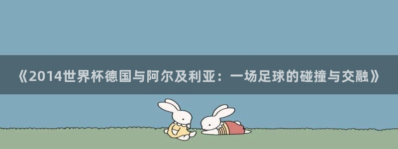 2026年男足世界杯:《2014世界杯德国与阿尔及利亚:一场足球的碰撞与交融》